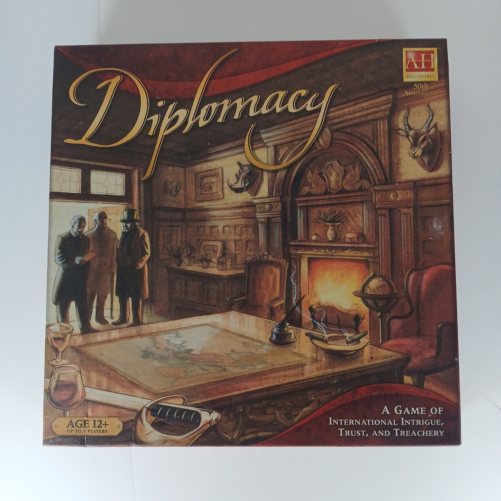 Diplomacy Board Game 50th Anniversary Edition Avalon Hill New Open Complete